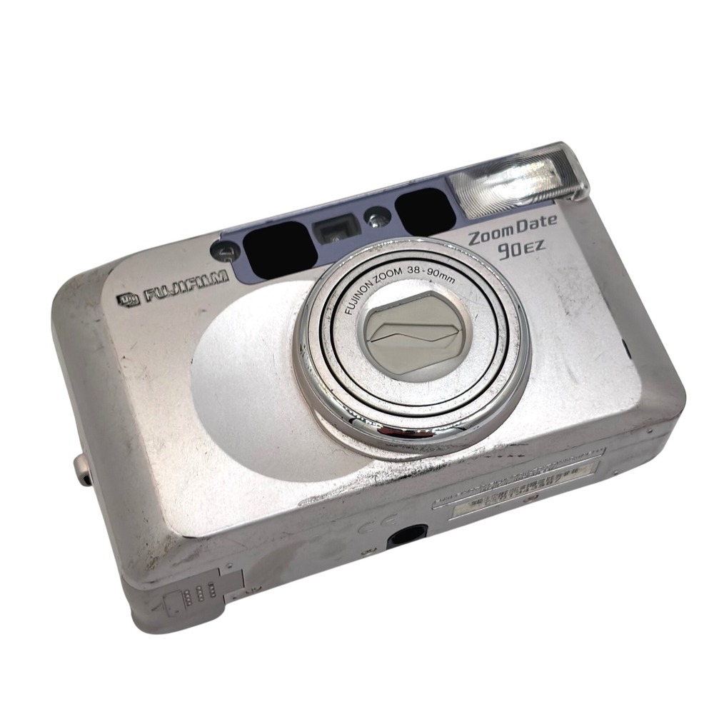 Fujifilm Zoom Date 90EZ 35mm Film Camera Fujinon 38-90mm Zoom Lens Silver
